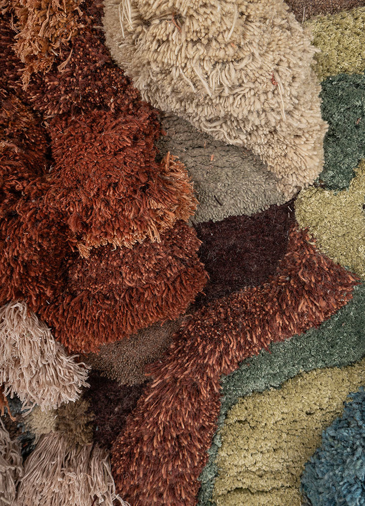 diwar gold wool and bamboo silk hand knotted WALL ART & TAPESTRY - CloseUp diwar gold wool and bamboo silk hand knotted WALL ART & TAPESTRY - CloseUp