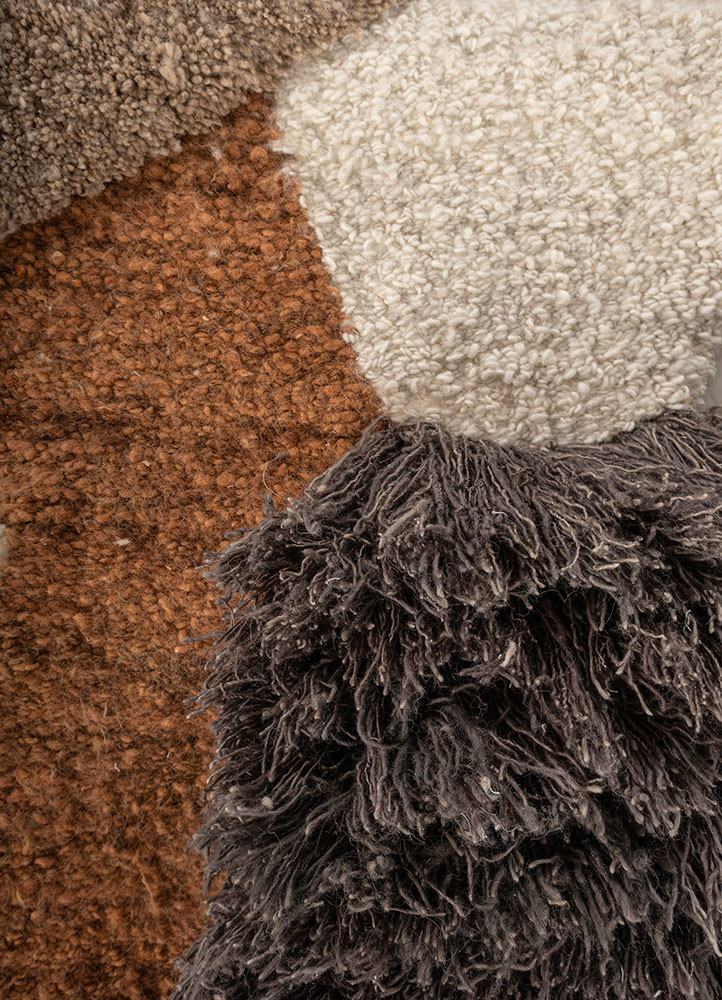 wall installation grey and black wool hand knotted WALL ART & TAPESTRY - CloseUp wall installation grey and black wool hand knotted WALL ART & TAPESTRY - CloseUp
