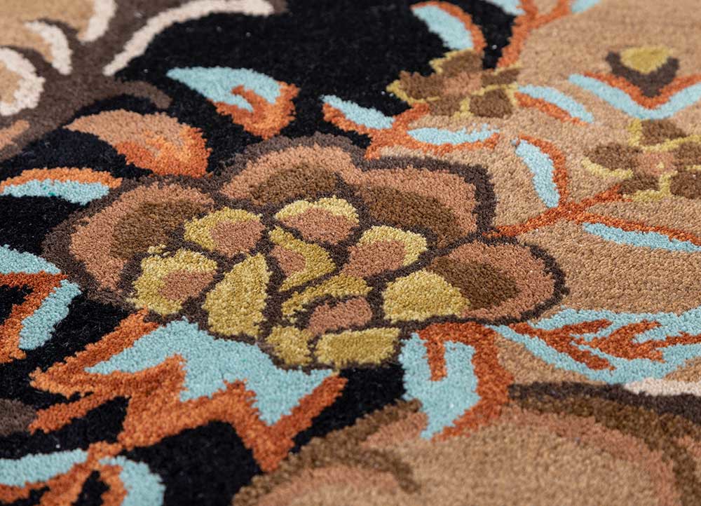 kora gold viscose hand tufted Rug - CloseUp kora gold viscose hand tufted Rug - CloseUp