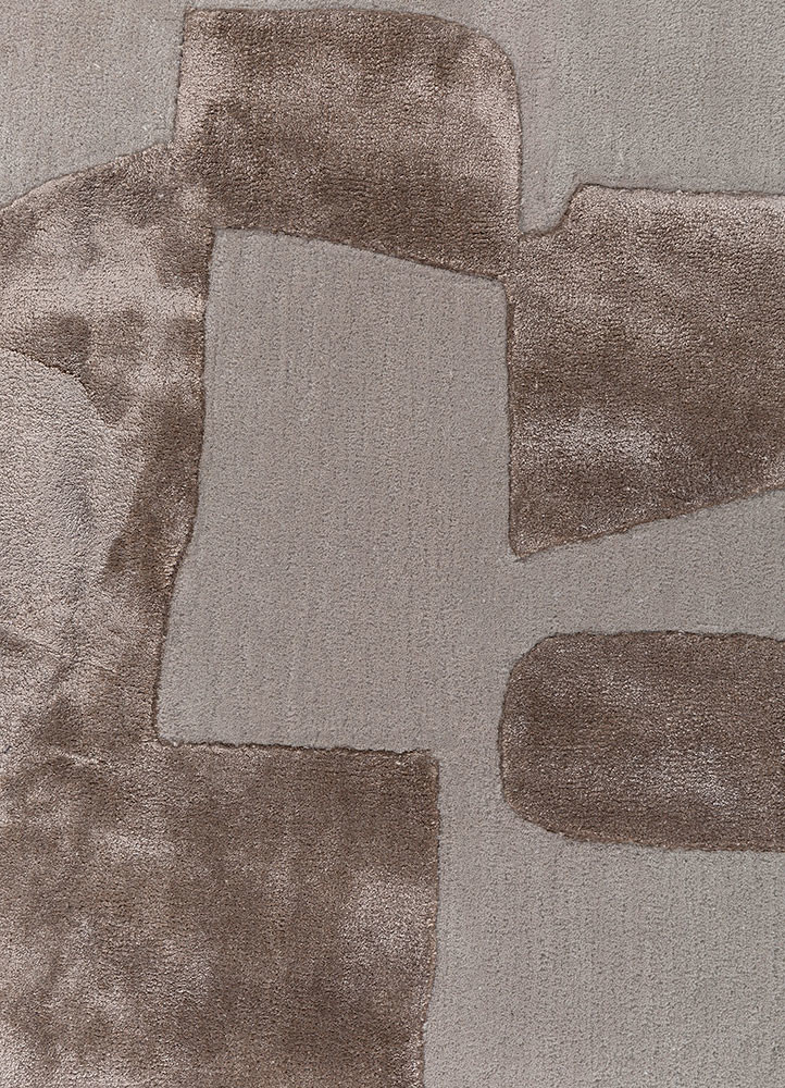 white noise blue wool and viscose hand tufted Rug - CloseUp white noise blue wool and viscose hand tufted Rug - CloseUp