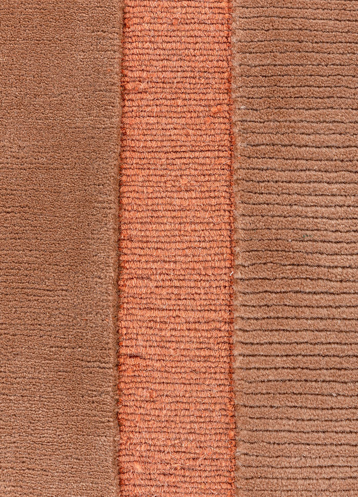 sthir red and orange wool hand knotted Rug - CloseUp sthir red and orange wool hand knotted Rug - CloseUp