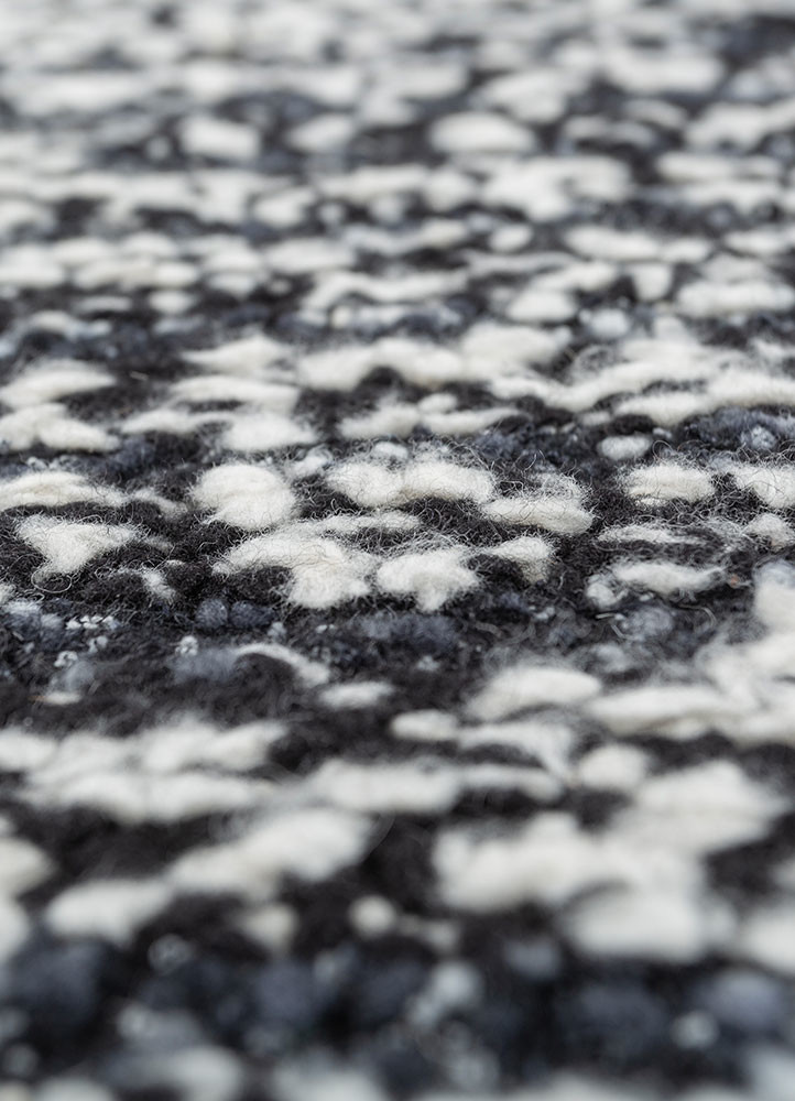 atelier grey and black wool flat weaves Rug - CloseUp atelier grey and black wool flat weaves Rug - CloseUp