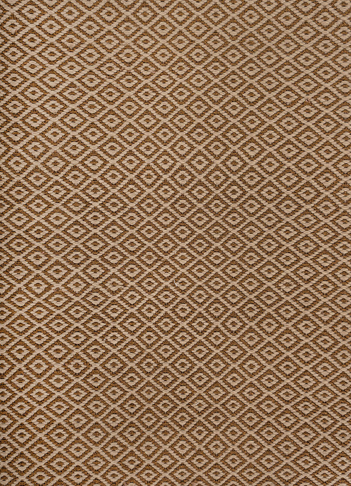 basis beige and brown acrylic flat weaves Rug - CloseUp basis beige and brown acrylic flat weaves Rug - CloseUp