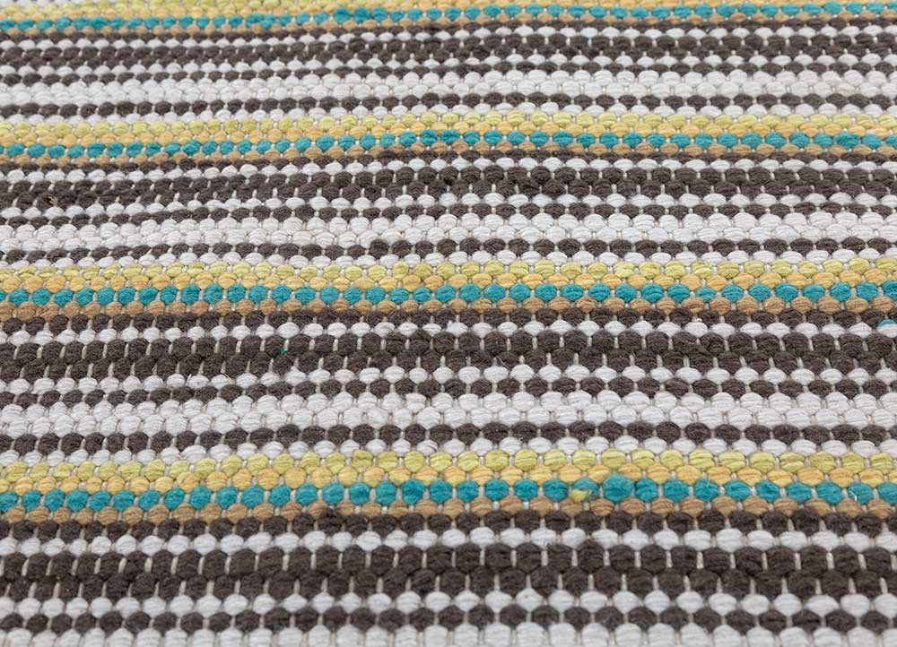 abrash grey and black polyester flat weaves Rug - CloseUp abrash grey and black polyester flat weaves Rug - CloseUp