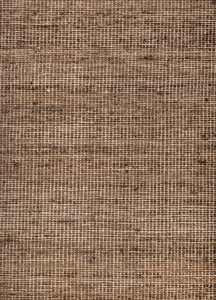 abrash beige and brown wool flat weaves Rug - CloseUp