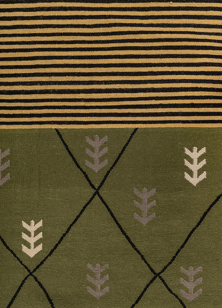 indusbar ivory wool flat weaves Rug - CloseUp indusbar ivory wool flat weaves Rug - CloseUp