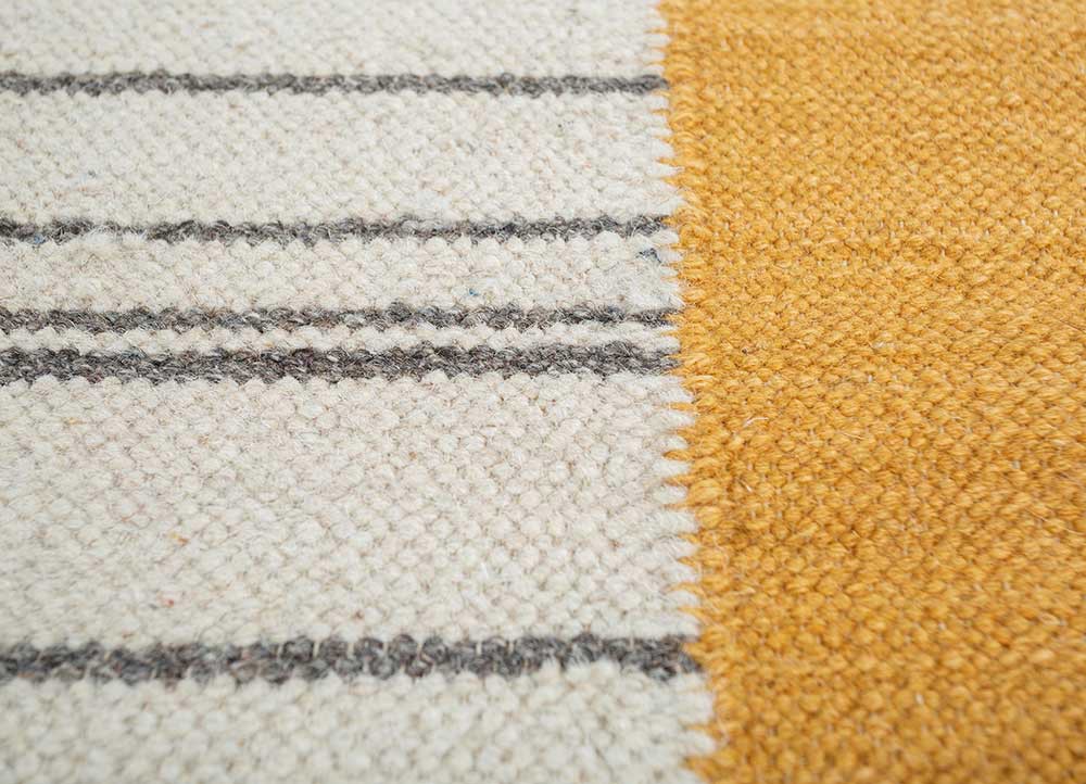 indusbar ivory wool flat weaves Rug - CloseUp indusbar ivory wool flat weaves Rug - CloseUp