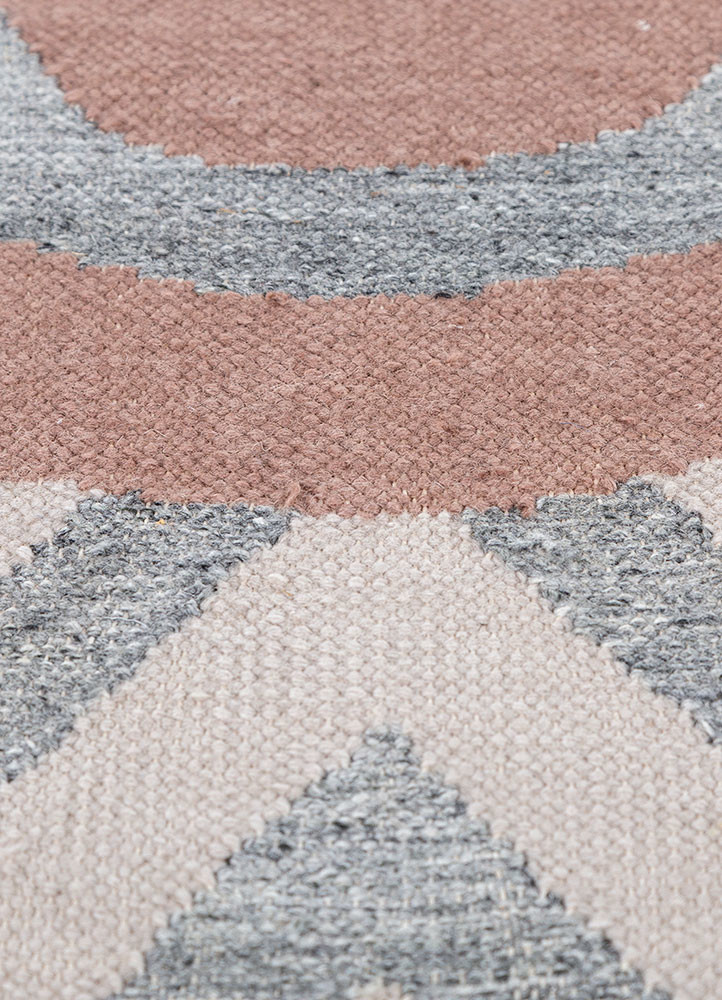 alhambra grey and black wool flat weaves Rug - CloseUp alhambra grey and black wool flat weaves Rug - CloseUp