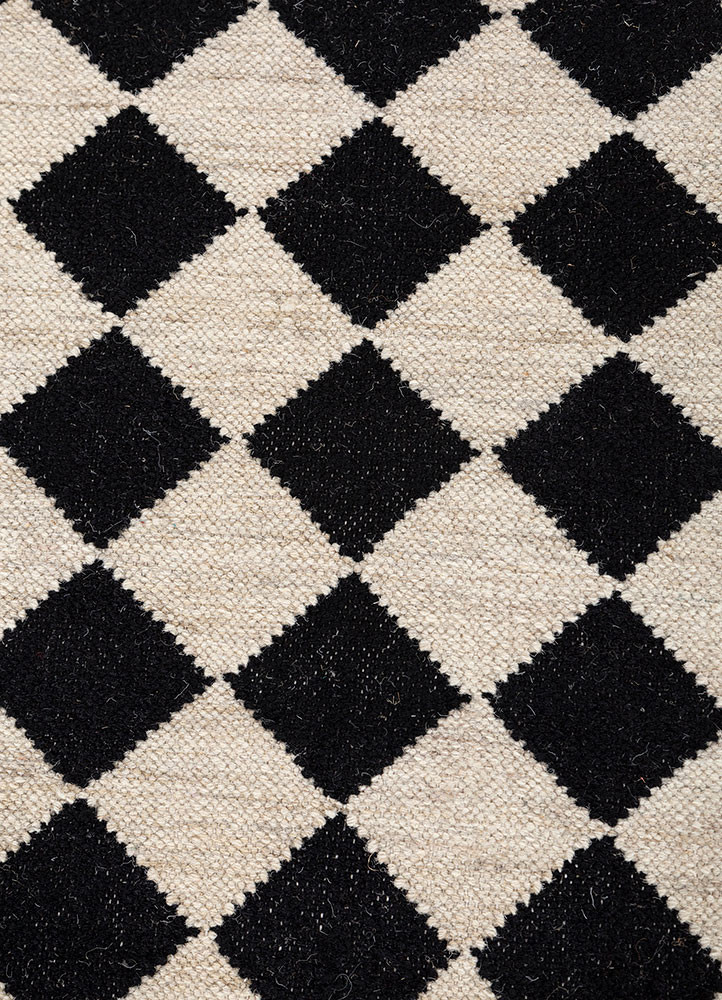 alhambra ivory wool flat weaves Rug - CloseUp