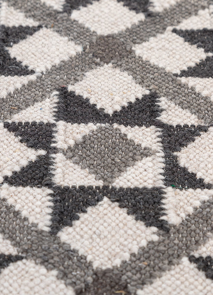 alhambra ivory wool flat weaves Rug - CloseUp alhambra ivory wool flat weaves Rug - CloseUp