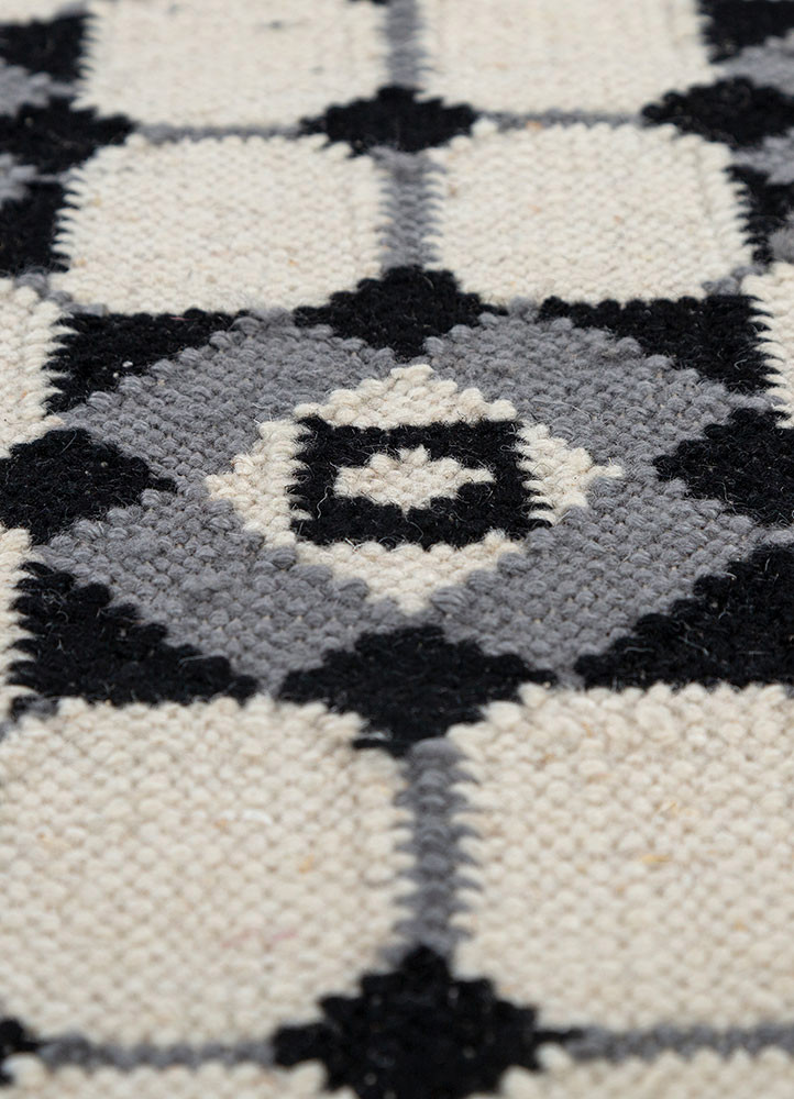 alhambra ivory wool flat weaves Rug - CloseUp alhambra ivory wool flat weaves Rug - CloseUp