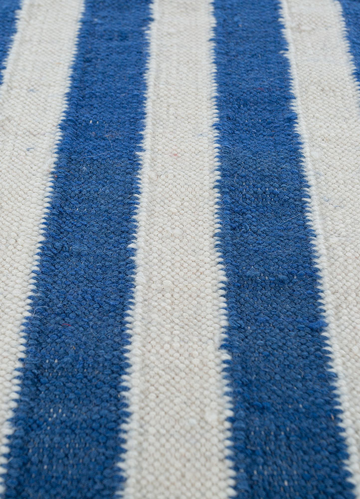 alhambra blue wool flat weaves Rug - CloseUp alhambra blue wool flat weaves Rug - CloseUp