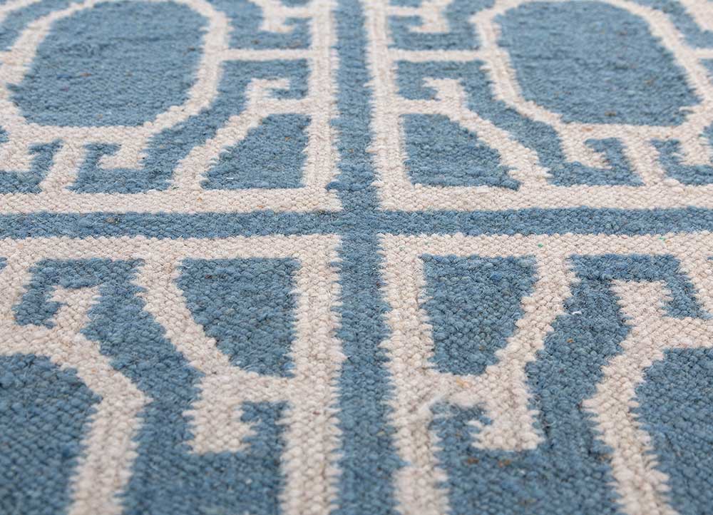 alhambra ivory wool flat weaves Rug - CloseUp