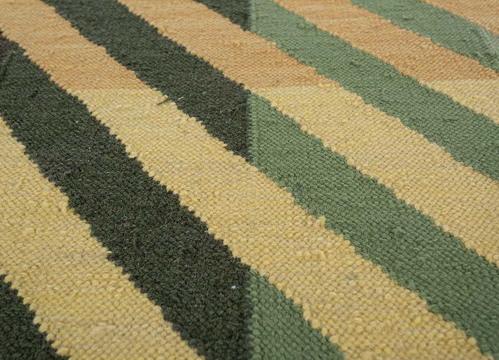 checkers red and orange wool flat weaves Rug - CloseUp checkers red and orange wool flat weaves Rug - CloseUp