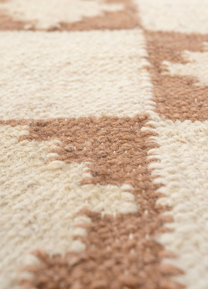 alhambra ivory wool flat weaves Rug - CloseUp