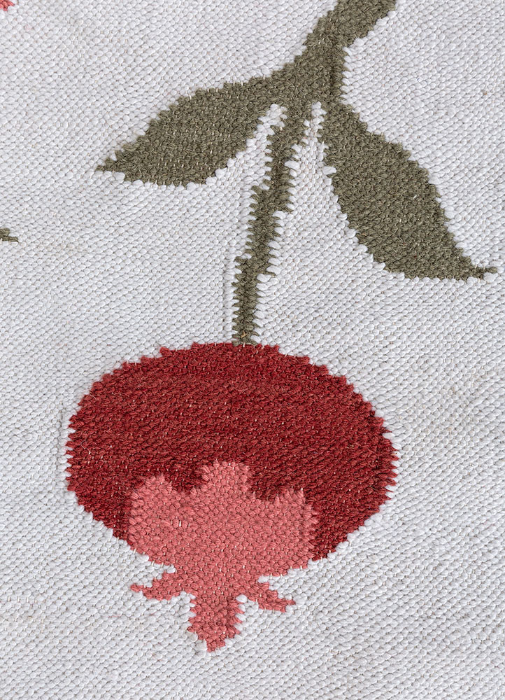 alhambra ivory wool flat weaves Rug - CloseUp alhambra ivory wool flat weaves Rug - CloseUp