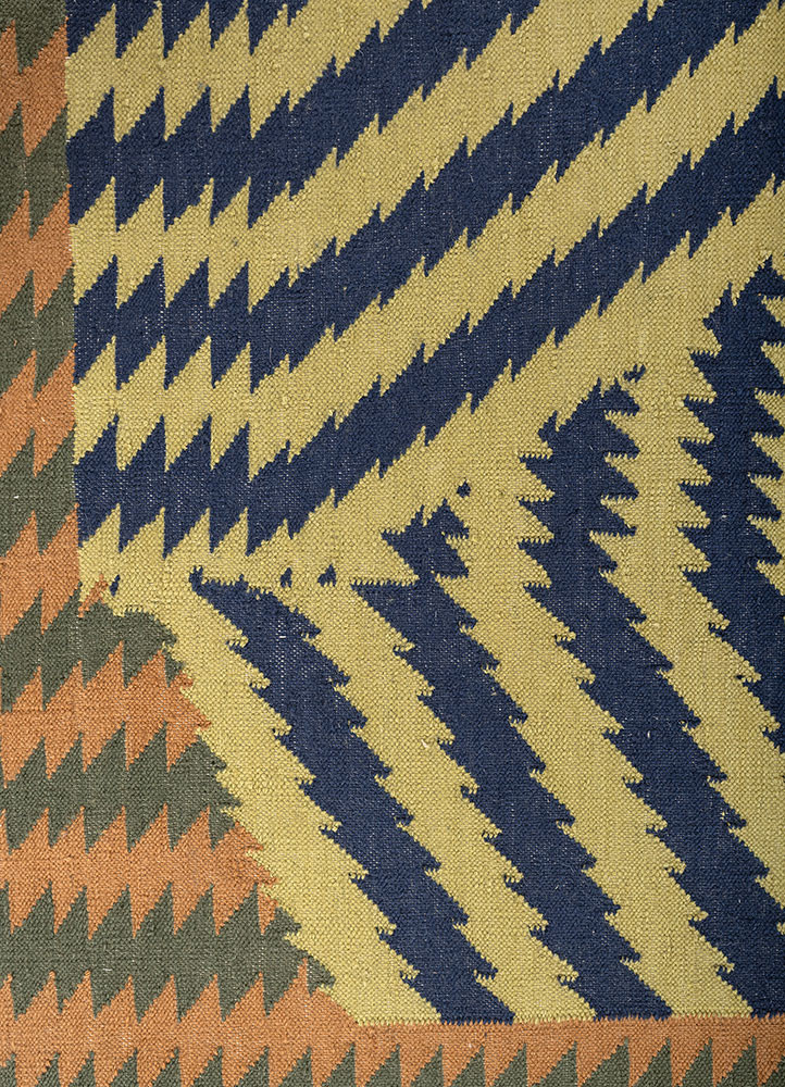 safety for a while green wool flat weaves Rug - CloseUp safety for a while green wool flat weaves Rug - CloseUp