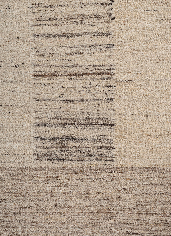 abrash ivory wool flat weaves Rug - CloseUp abrash ivory wool flat weaves Rug - CloseUp