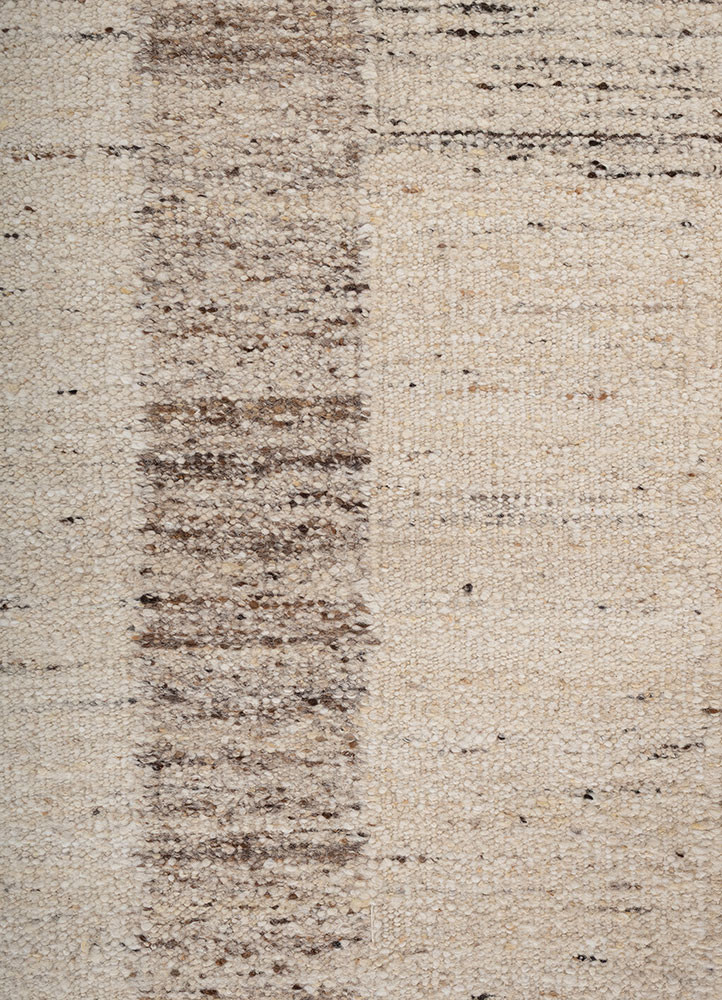 abrash ivory wool flat weaves Rug - CloseUp abrash ivory wool flat weaves Rug - CloseUp