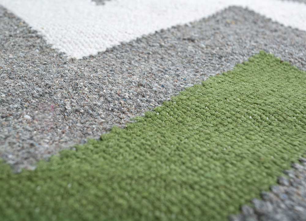 indusbar grey and black wool and viscose flat weaves Rug - CloseUp indusbar grey and black wool and viscose flat weaves Rug - CloseUp