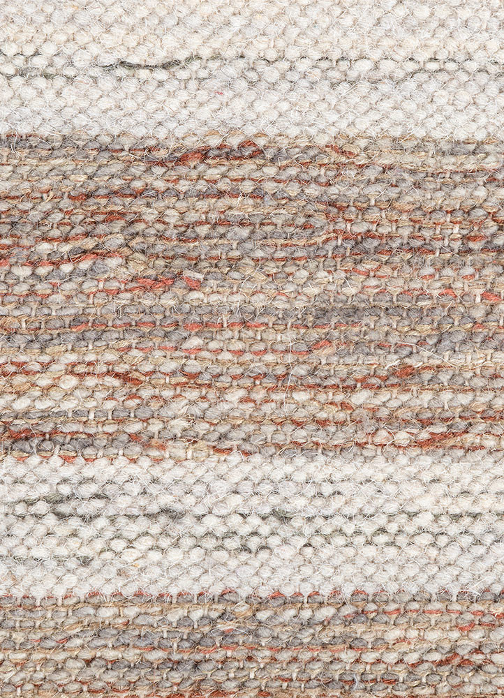 abrash blue wool and viscose flat weaves Rug - CloseUp abrash blue wool and viscose flat weaves Rug - CloseUp
