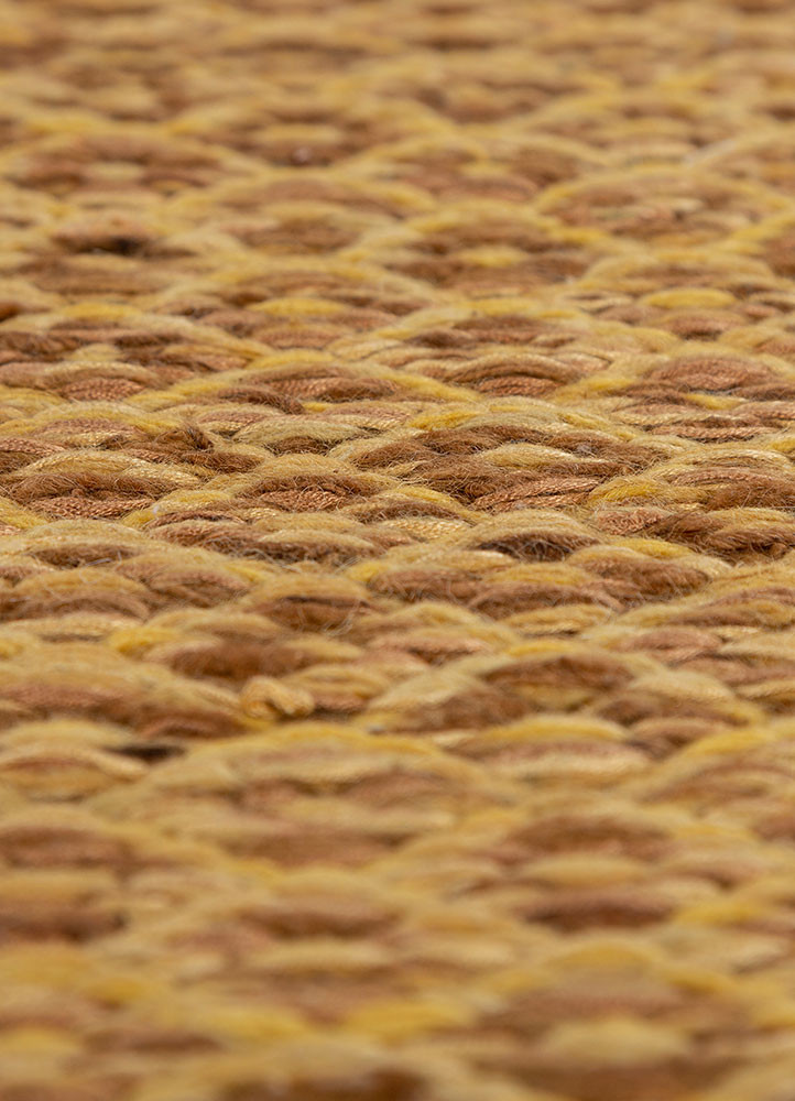 abrash red and orange wool and viscose flat weaves Rug - CloseUp abrash red and orange wool and viscose flat weaves Rug - CloseUp