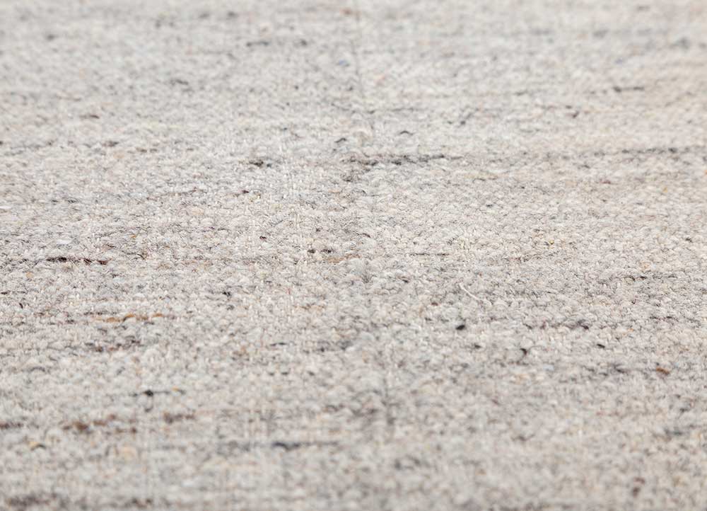 abrash beige and brown wool and viscose flat weaves Rug - CloseUp abrash beige and brown wool and viscose flat weaves Rug - CloseUp