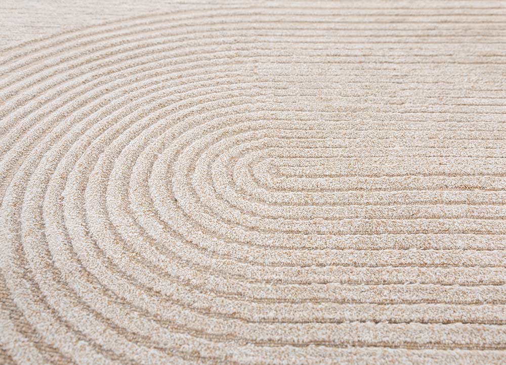 aprezo beige and brown acrylic hand knotted Rug - CloseUp aprezo beige and brown acrylic hand knotted Rug - CloseUp