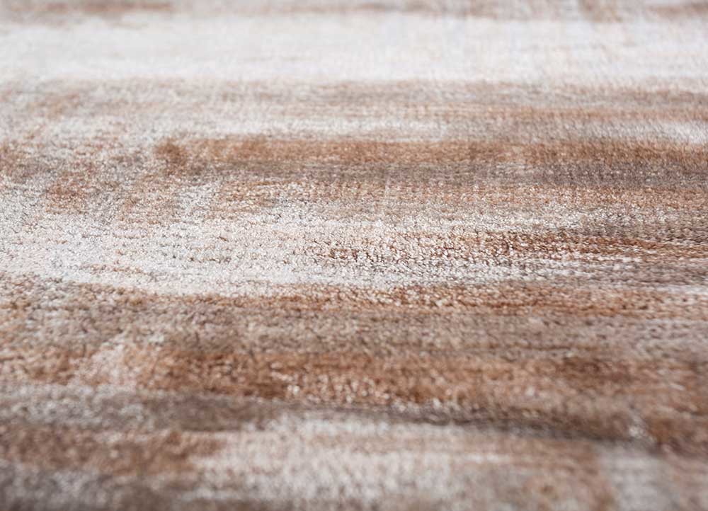azalea beige and brown bamboo silk hand knotted Rug - CloseUp azalea beige and brown bamboo silk hand knotted Rug - CloseUp