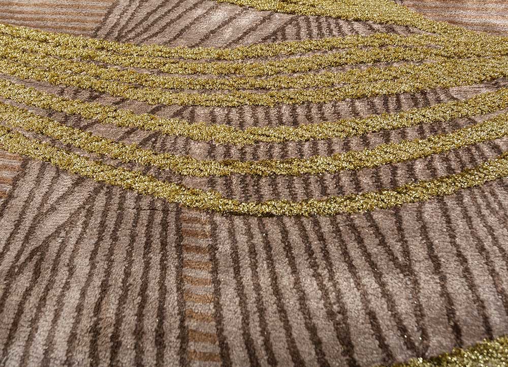 azalea beige and brown bamboo silk hand knotted Rug - CloseUp azalea beige and brown bamboo silk hand knotted Rug - CloseUp