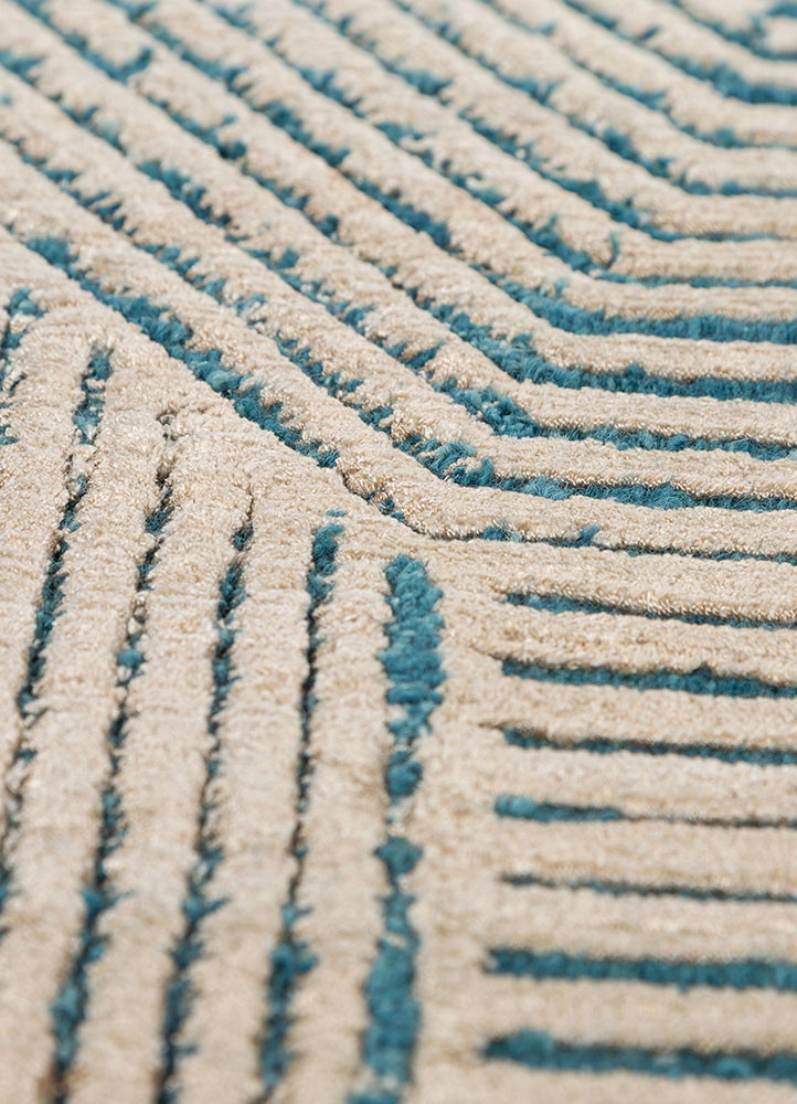 azalea gold wool and bamboo silk hand knotted Rug - CloseUp azalea gold wool and bamboo silk hand knotted Rug - CloseUp