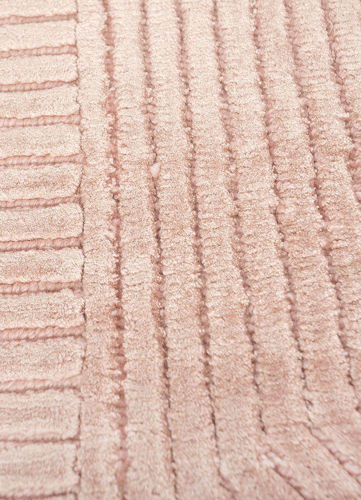 azalea red and orange wool and bamboo silk hand knotted Rug - CloseUp azalea red and orange wool and bamboo silk hand knotted Rug - CloseUp
