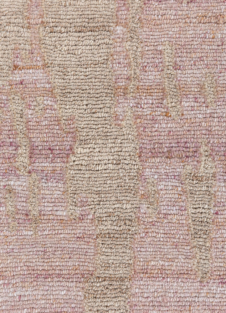 aprezo beige and brown nylon hand knotted Rug - CloseUp aprezo beige and brown nylon hand knotted Rug - CloseUp
