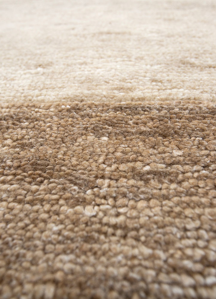 blythe beige and brown wool hand knotted Rug - CloseUp blythe beige and brown wool hand knotted Rug - CloseUp