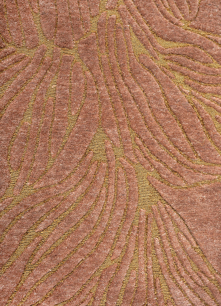 azalea red and orange wool hand knotted Rug - CloseUp azalea red and orange wool hand knotted Rug - CloseUp