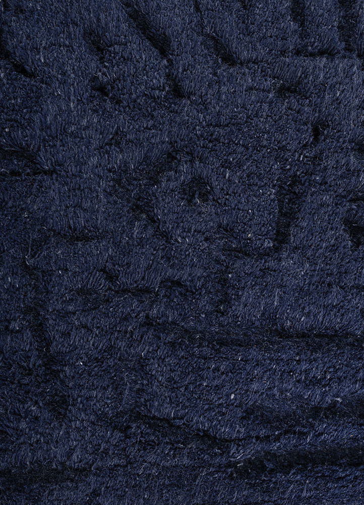 aprezo blue acrylic hand knotted Rug - CloseUp aprezo blue acrylic hand knotted Rug - CloseUp