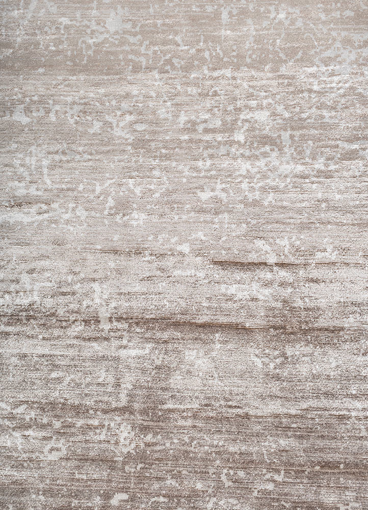 entropy ivory bamboo silk hand knotted Rug - CloseUp entropy ivory bamboo silk hand knotted Rug - CloseUp