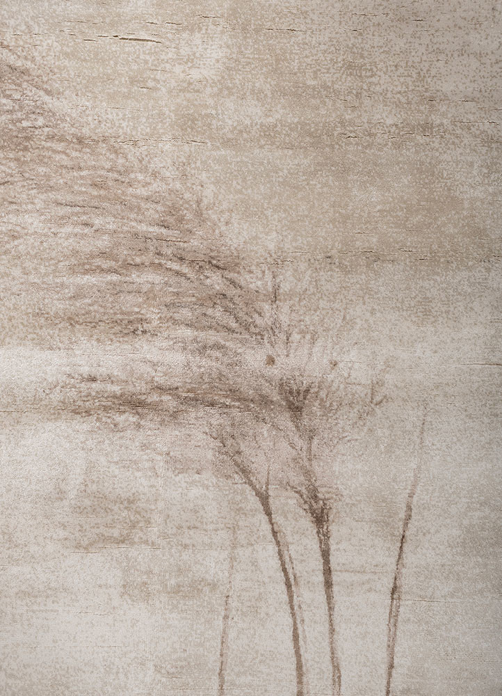entropy ivory bamboo silk hand knotted Rug - CloseUp entropy ivory bamboo silk hand knotted Rug - CloseUp