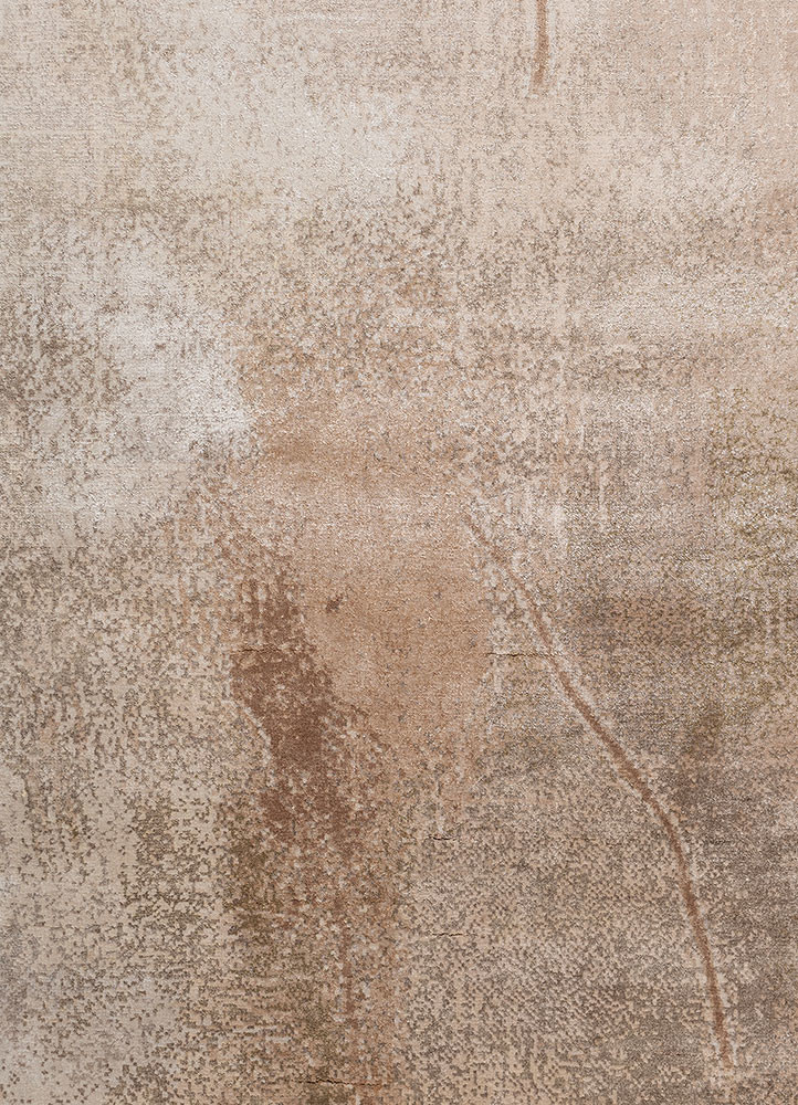 aprezo beige and brown bamboo silk hand knotted Rug - CloseUp aprezo beige and brown bamboo silk hand knotted Rug - CloseUp