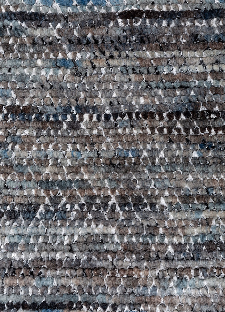 aprezo blue polyester hand knotted Rug - CloseUp aprezo blue polyester hand knotted Rug - CloseUp