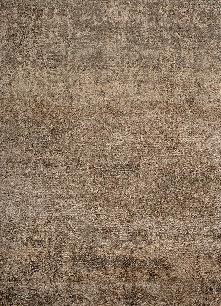 aprezo beige and brown bamboo silk hand knotted Rug - CloseUp aprezo beige and brown bamboo silk hand knotted Rug - CloseUp