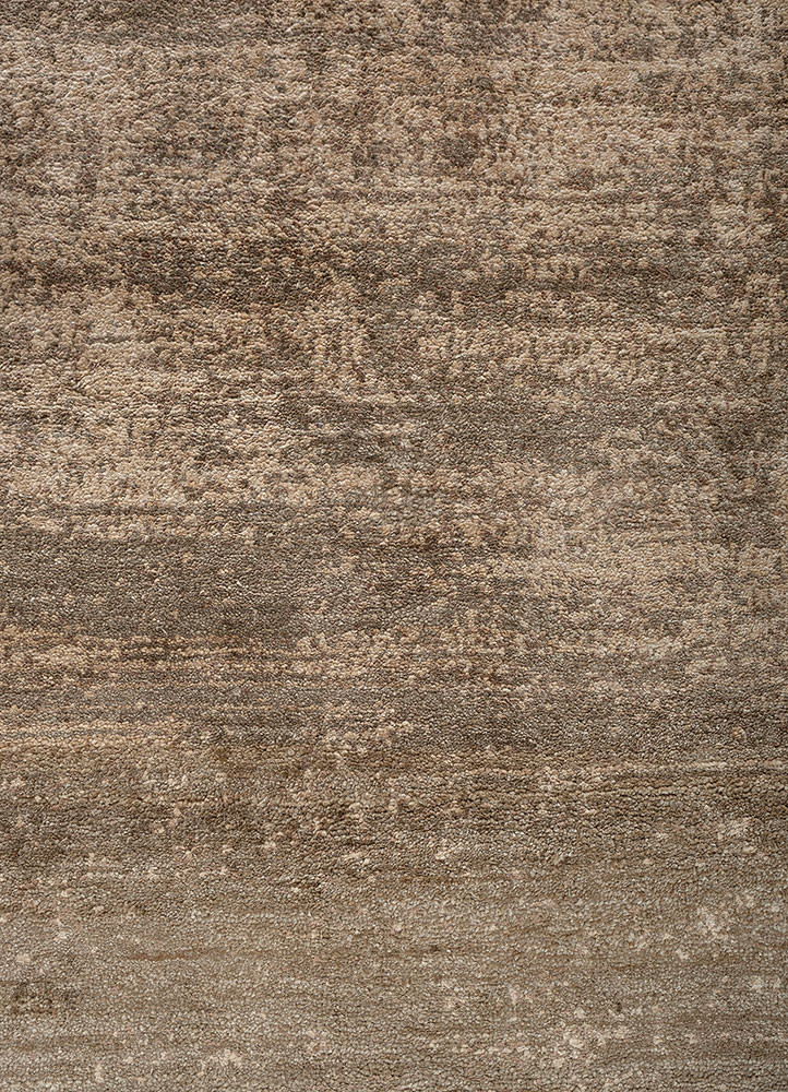 aprezo beige and brown bamboo silk hand knotted Rug - CloseUp aprezo beige and brown bamboo silk hand knotted Rug - CloseUp