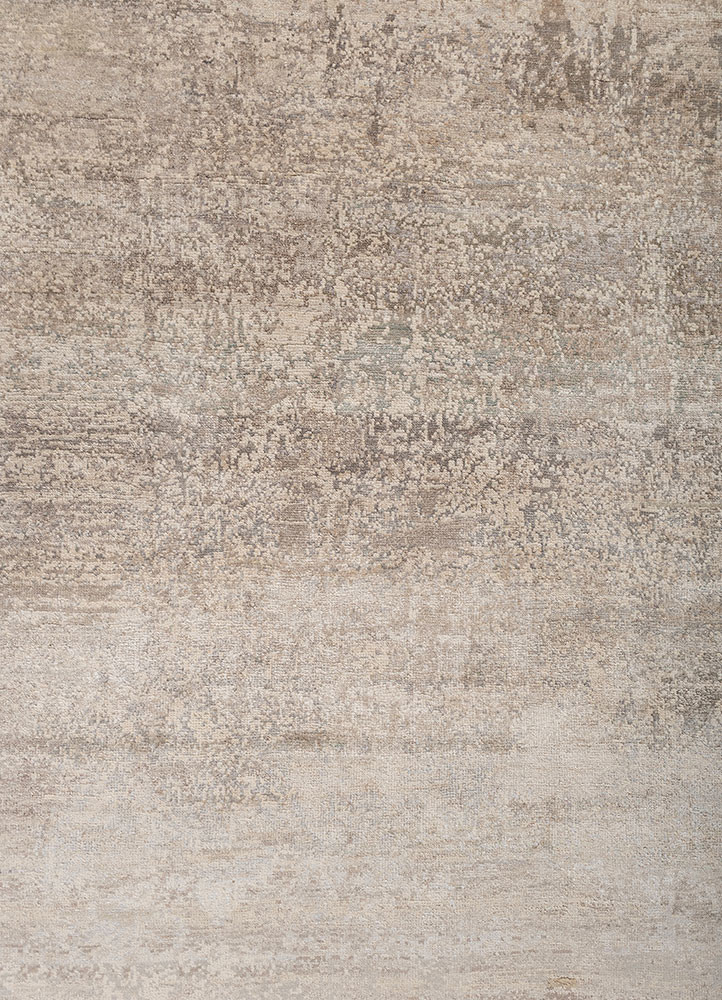 aprezo ivory silk hand knotted Rug - CloseUp aprezo ivory silk hand knotted Rug - CloseUp