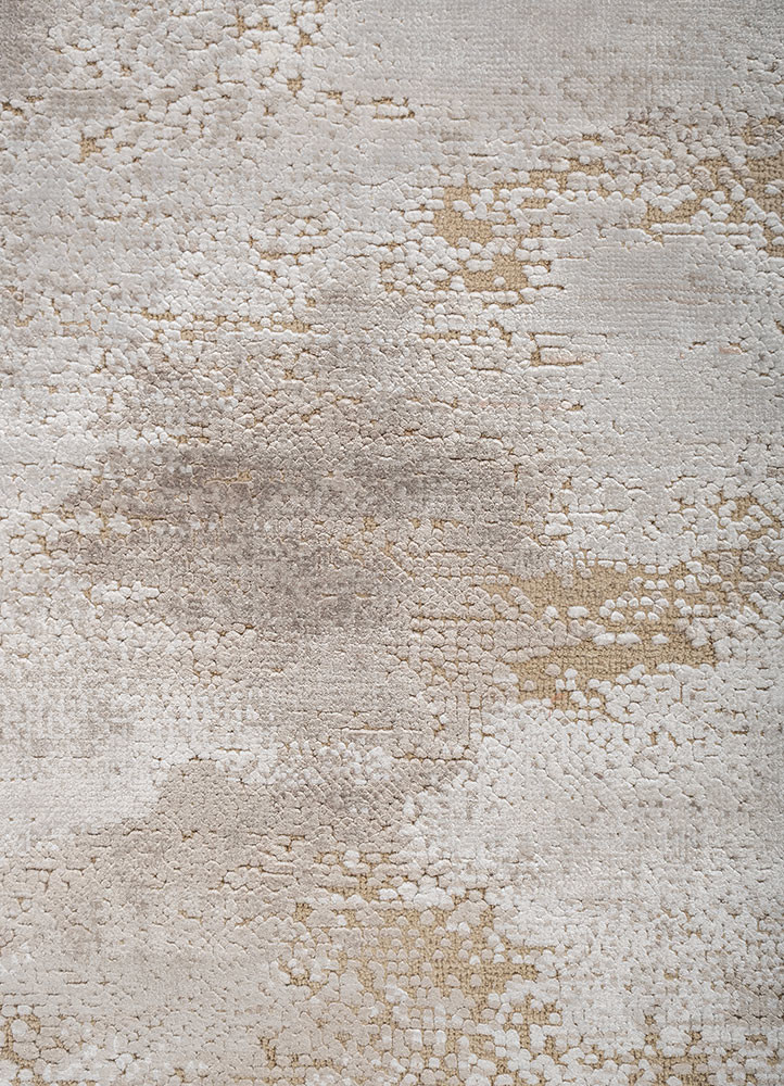 uvenuti ivory wool and bamboo silk hand knotted Rug - CloseUp uvenuti ivory wool and bamboo silk hand knotted Rug - CloseUp
