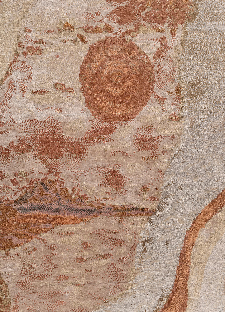 aprezo ivory viscose hand knotted Rug - CloseUp aprezo ivory viscose hand knotted Rug - CloseUp
