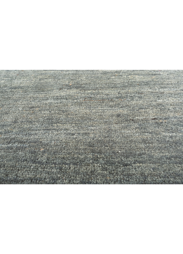 blythe blue afghan wool and jute hand knotted Rug - CloseUp