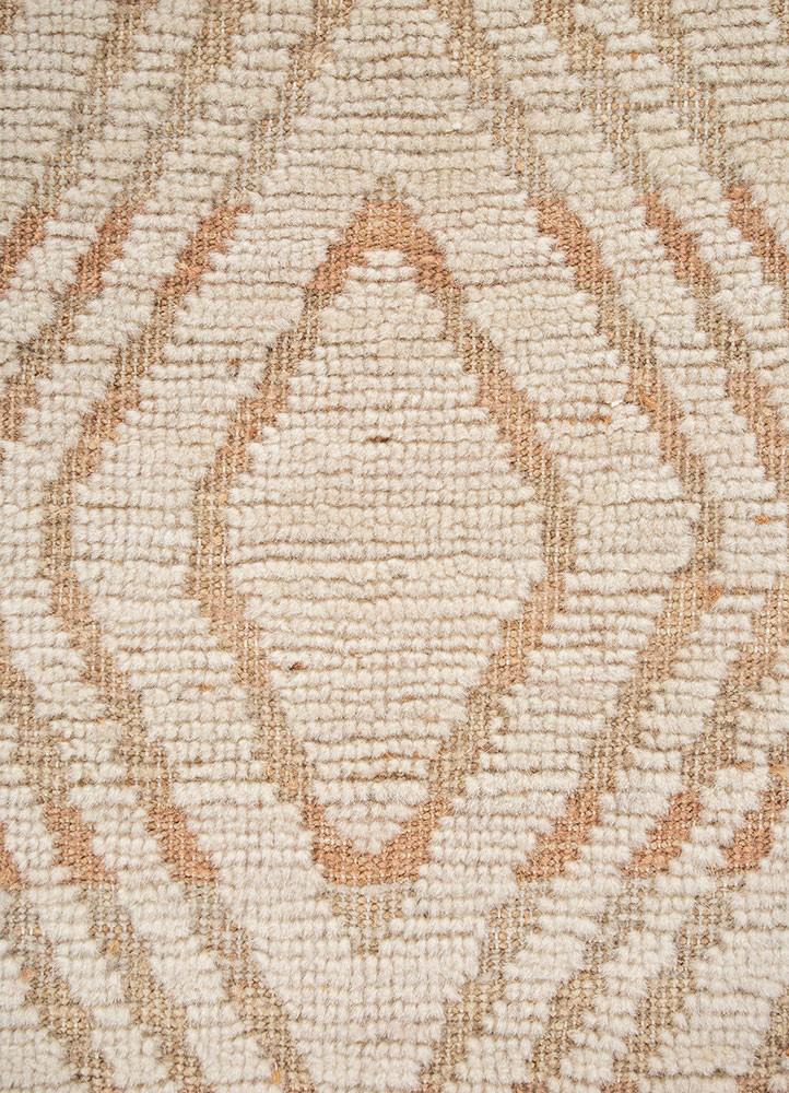 aprezo ivory wool hand knotted Rug - CloseUp aprezo ivory wool hand knotted Rug - CloseUp