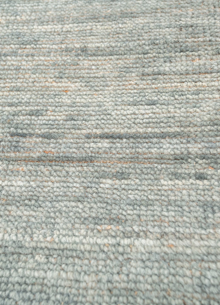 aprezo blue wool hand knotted Rug - CloseUp aprezo blue wool hand knotted Rug - CloseUp