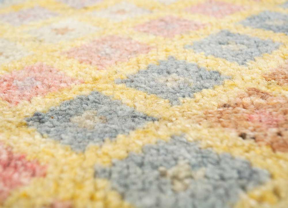 erbe gold wool hand knotted Rug - CloseUp erbe gold wool hand knotted Rug - CloseUp