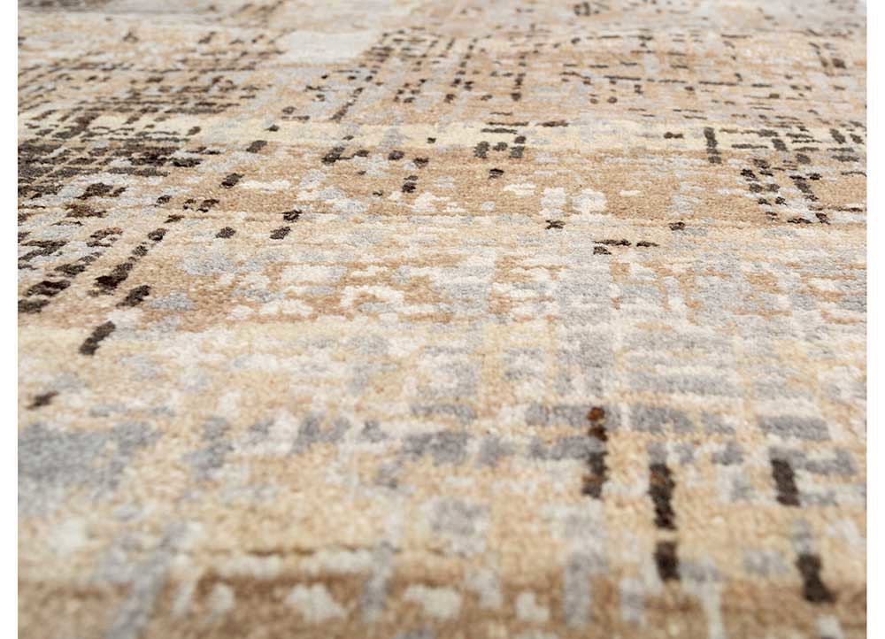 uvenuti gold wool hand knotted Rug - CloseUp